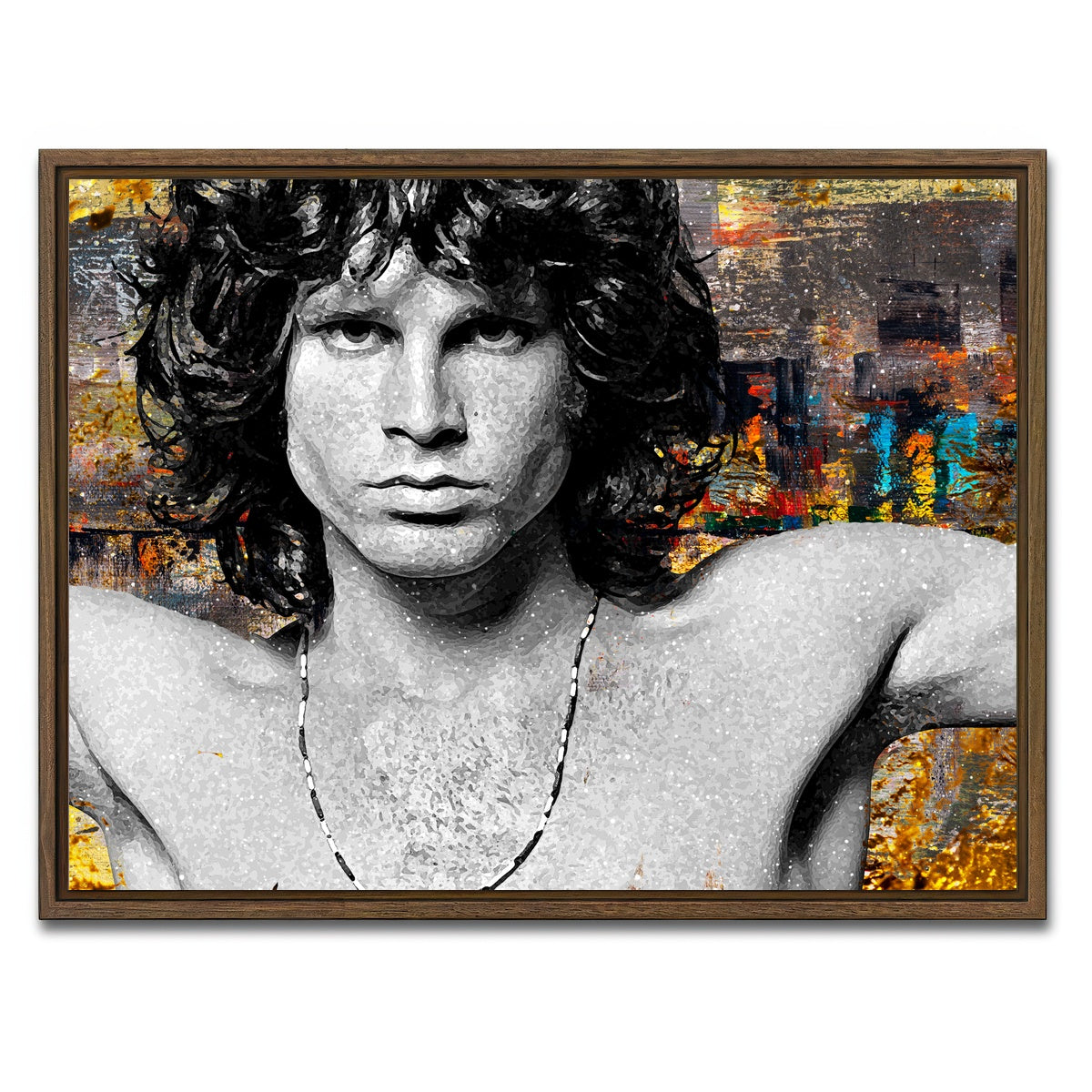 AUTO-MOCKUP WHITE | Morrison | 1 Piece | Walnut Framed Canvas | group=4x3