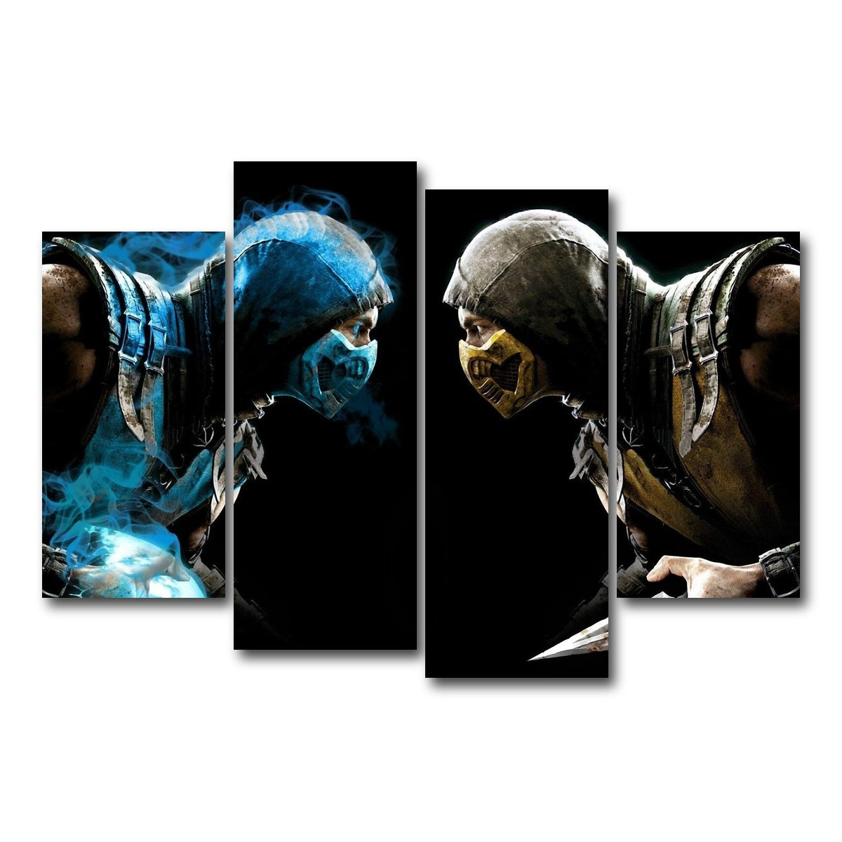 AUTO-MOCKUP WHITE | Mortal Kombat | 4 Piece | Gallery Wrap Canvas | group=4_short