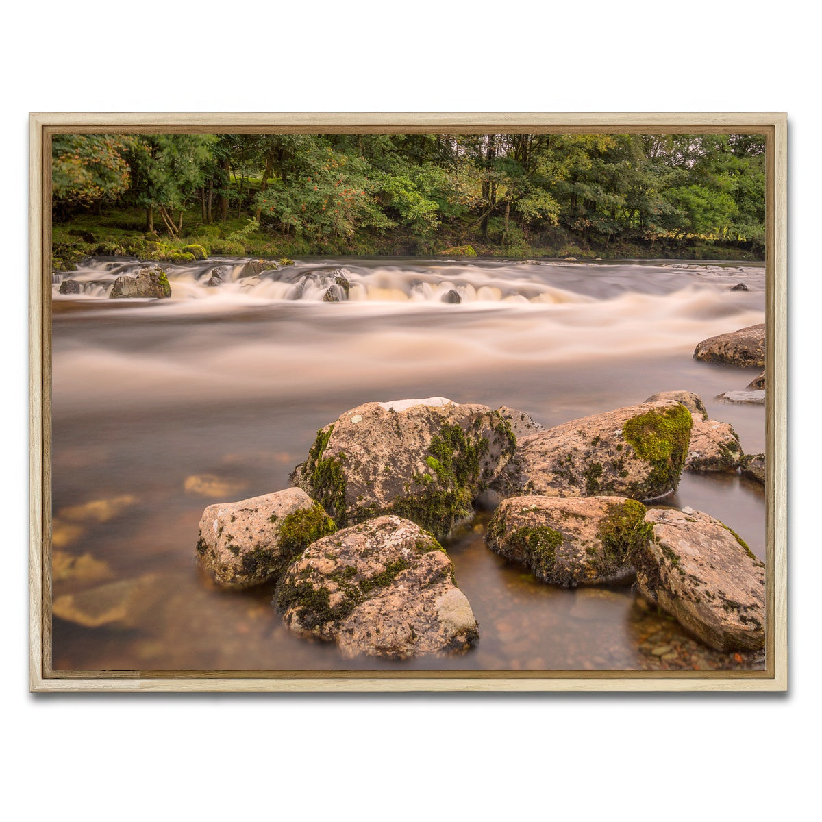 AUTO-MOCKUP WHITE | Mossy Rocks | 1 Piece | Natural Framed Canvas | group=4x3