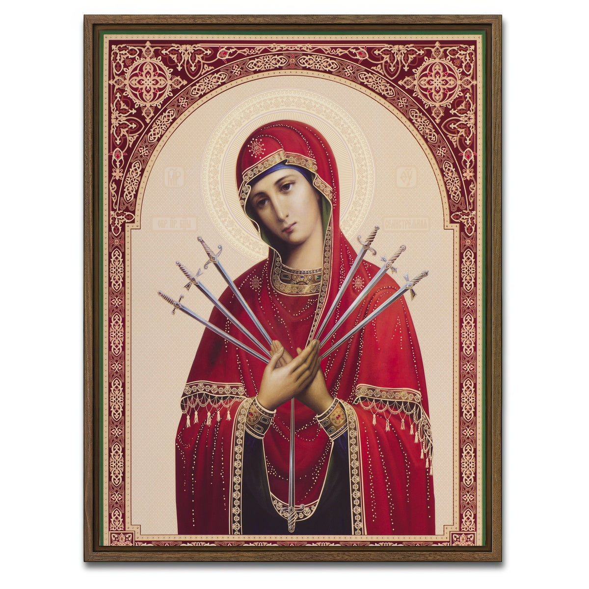 AUTO-MOCKUP WHITE | Mother Mary | 1 Piece | Walnut Framed Canvas | group=3x4