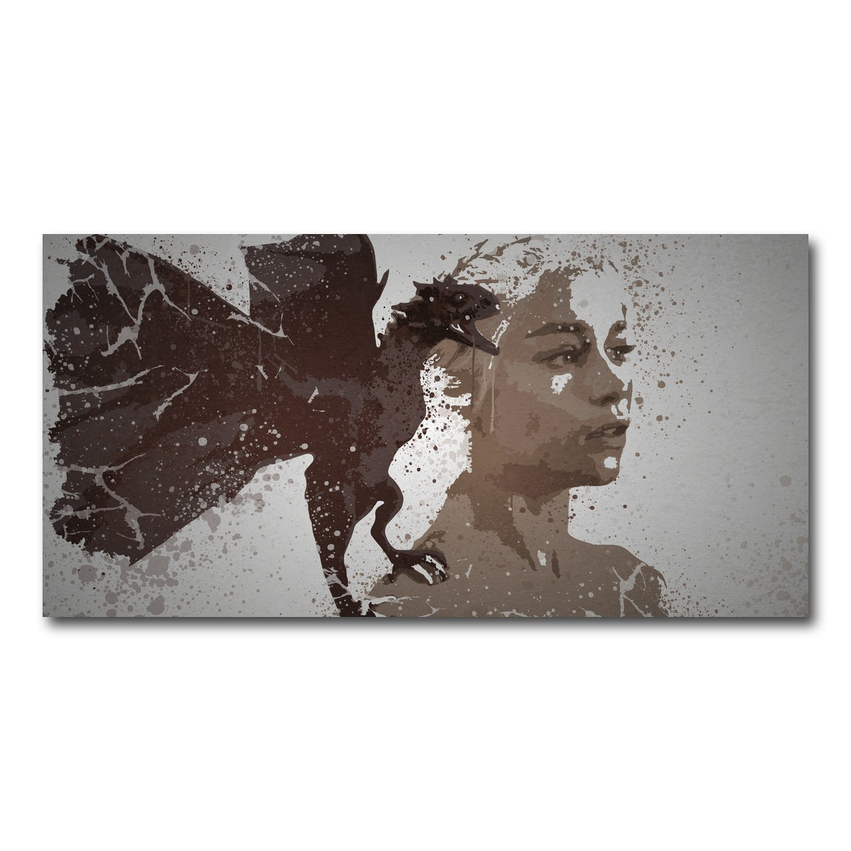 AUTO-MOCKUP WHITE | Mother of Dragons Splatter | 1 Piece | Gallery Wrap Canvas | group=2x1