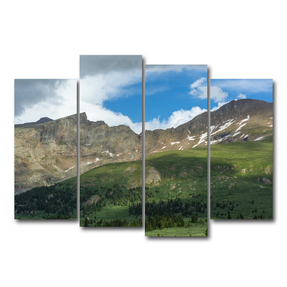 AUTO-MOCKUP WHITE | Mount Bierstadt and The Sawtooth | 4 Piece | Gallery Wrap Canvas | group=4_normal