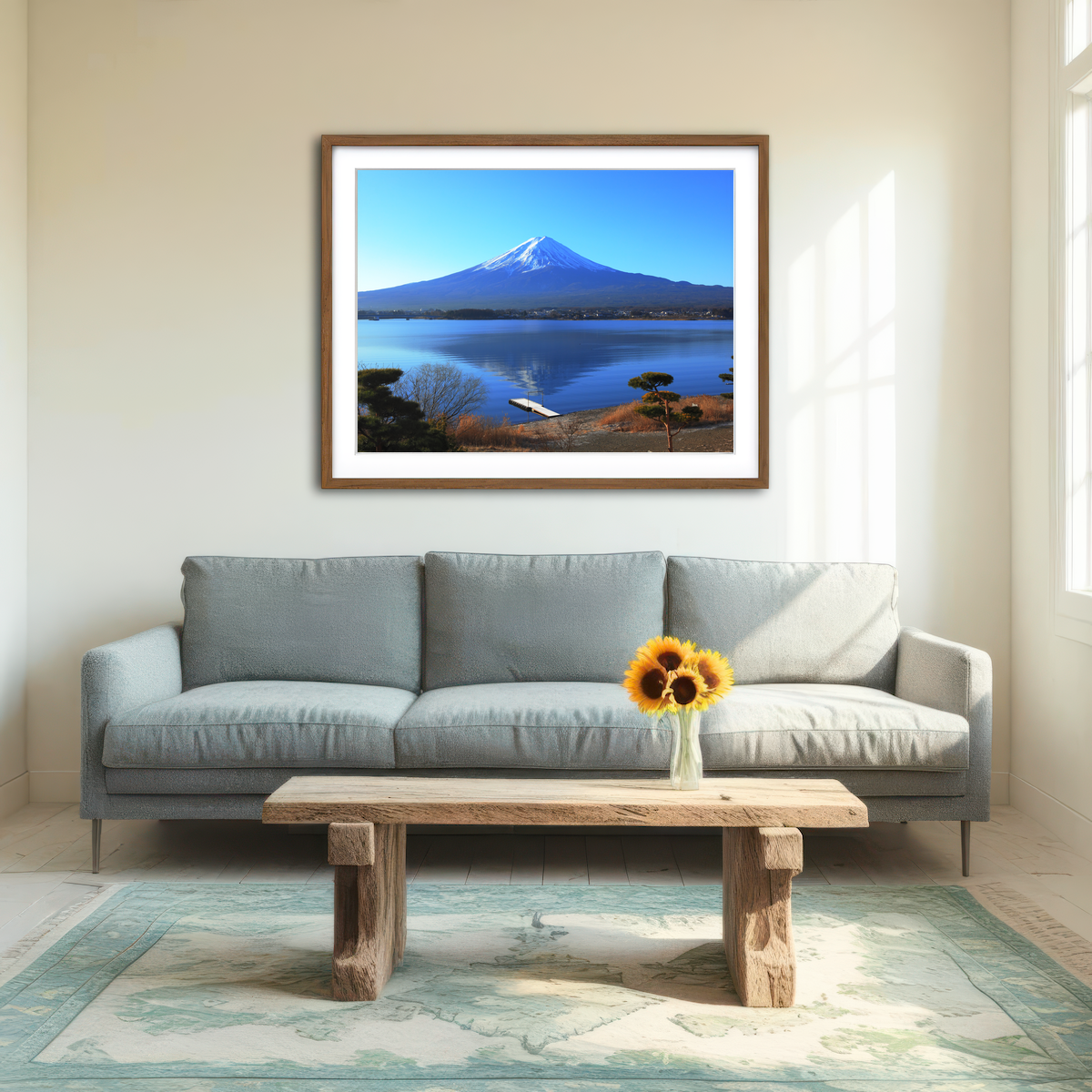 AUTO-MOCKUP ROOM | Mount Fuji Wall Art
