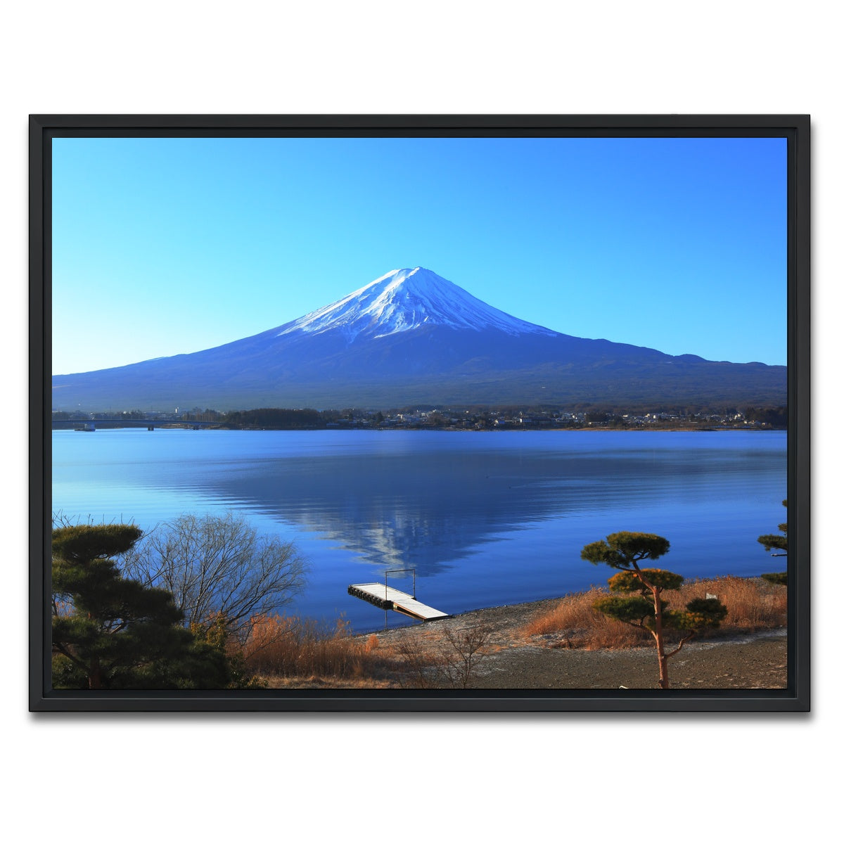 AUTO-MOCKUP WHITE | Mount Fuji | 1 Piece | Black Framed Canvas | group=4x3