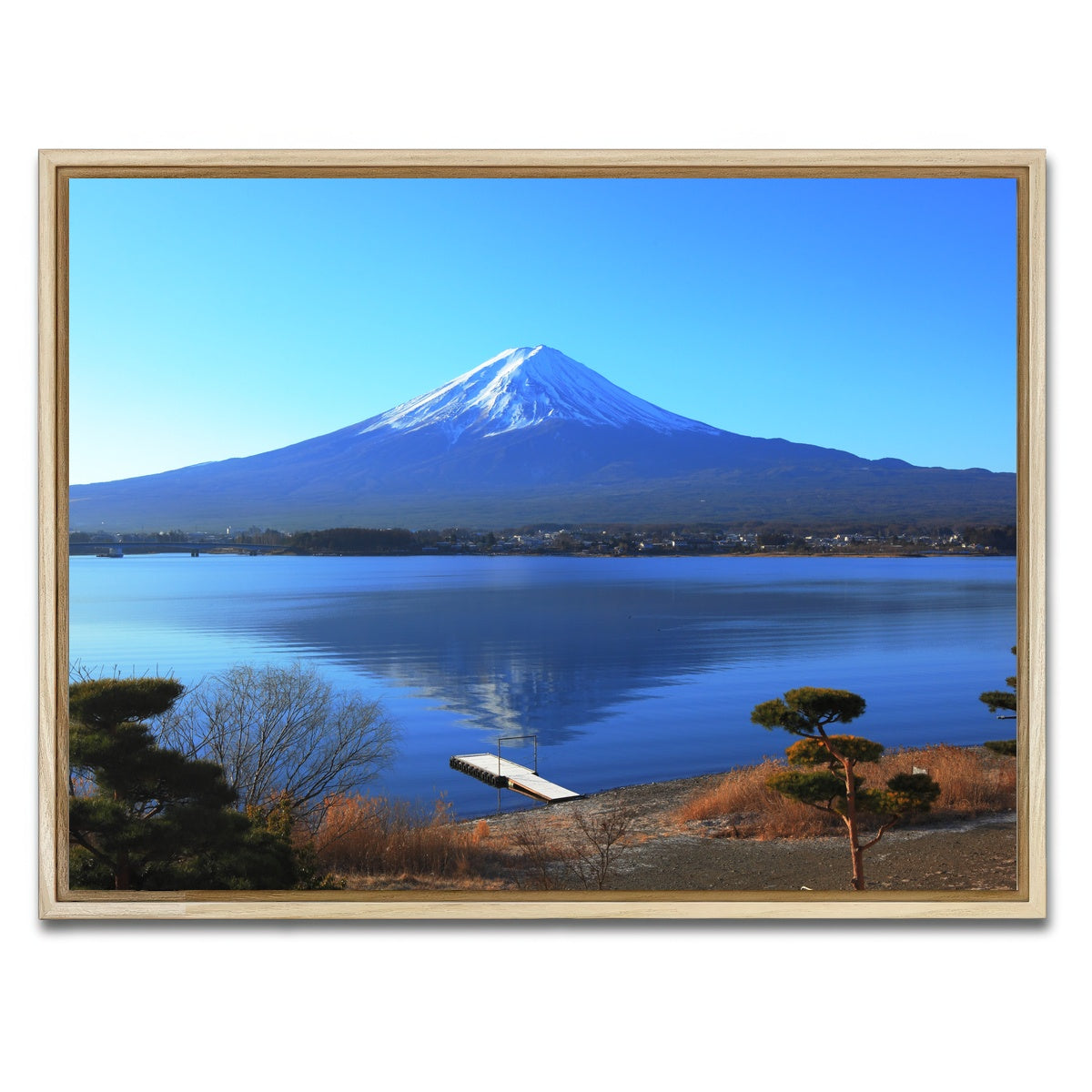 AUTO-MOCKUP WHITE | Mount Fuji | 1 Piece | Natural Framed Canvas | group=4x3