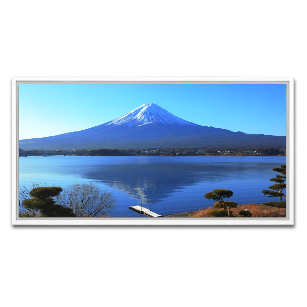 AUTO-MOCKUP WHITE | Mount Fuji | 1 Piece | White Framed Canvas | group=2x1