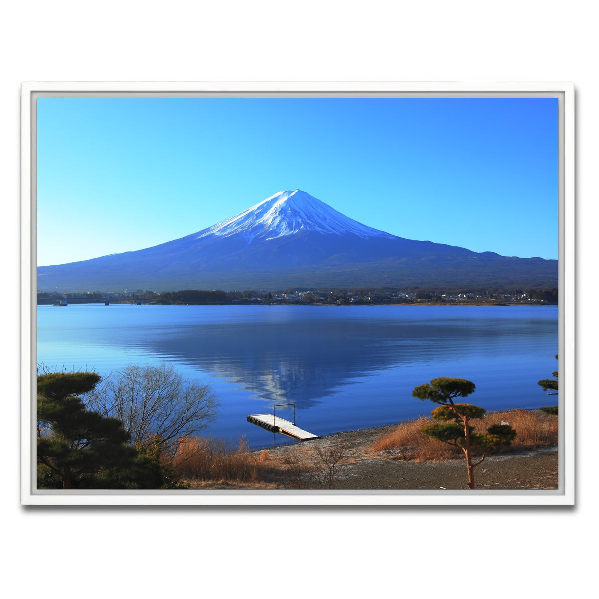 AUTO-MOCKUP WHITE | Mount Fuji | 1 Piece | White Framed Canvas | group=4x3