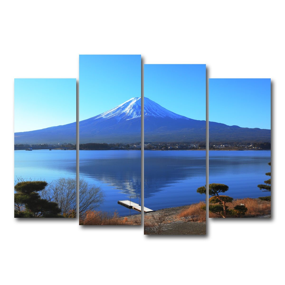 AUTO-MOCKUP WHITE | Mount Fuji | 4 Piece | Gallery Wrap Canvas | group=4_normal