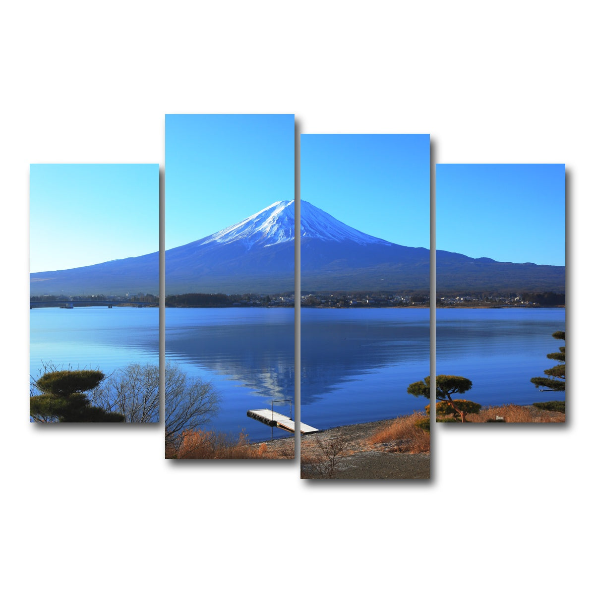 AUTO-MOCKUP WHITE | Mount Fuji | 4 Piece | Gallery Wrap Canvas | group=4_short