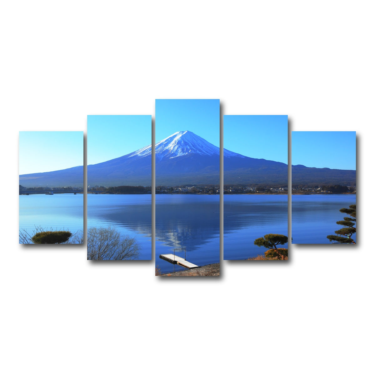 AUTO-MOCKUP WHITE | Mount Fuji | 5 Piece | Gallery Wrap Canvas | group=5_normal