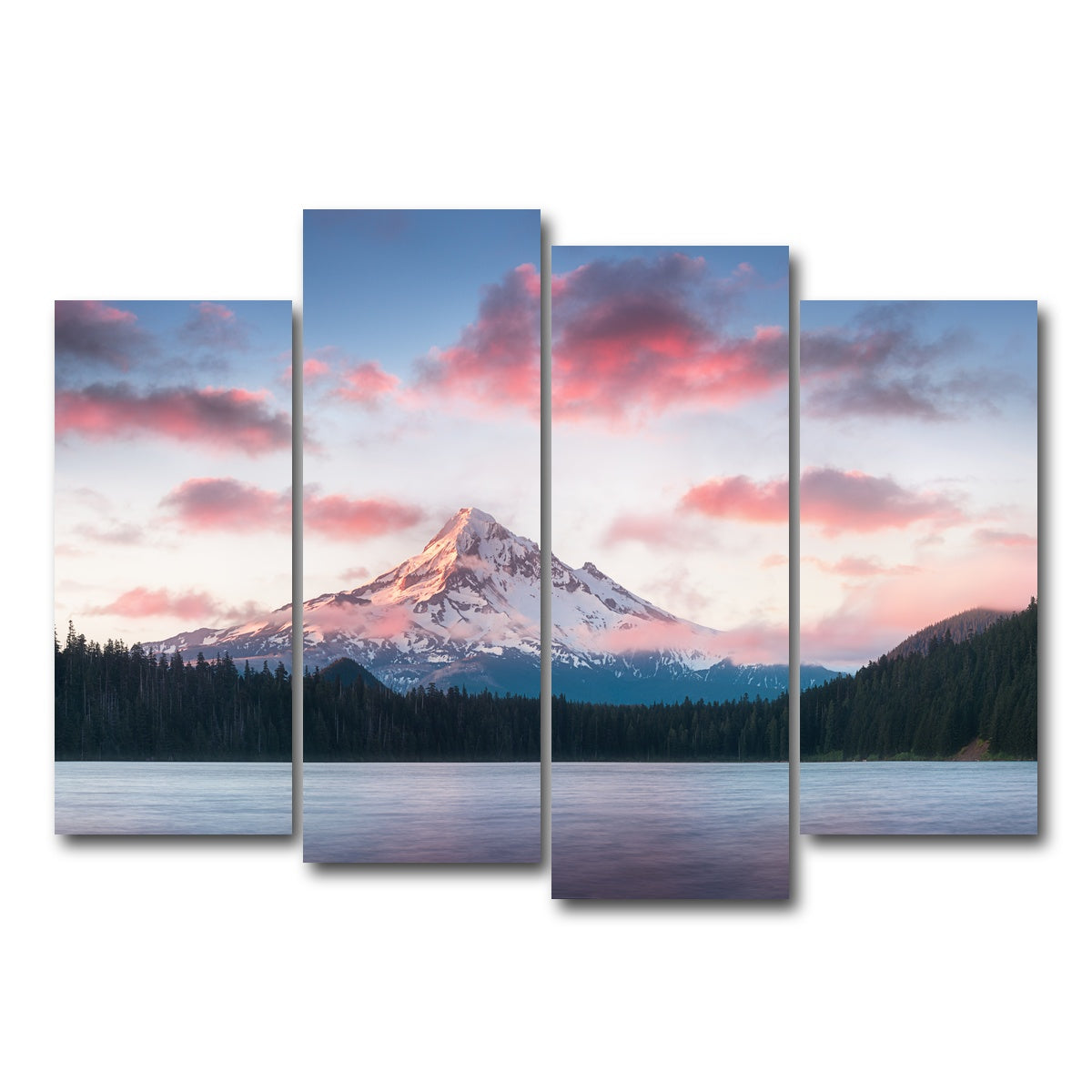 AUTO-MOCKUP WHITE | Mount Hood - Lost Lake | 4 Piece | Gallery Wrap Canvas | group=4_normal