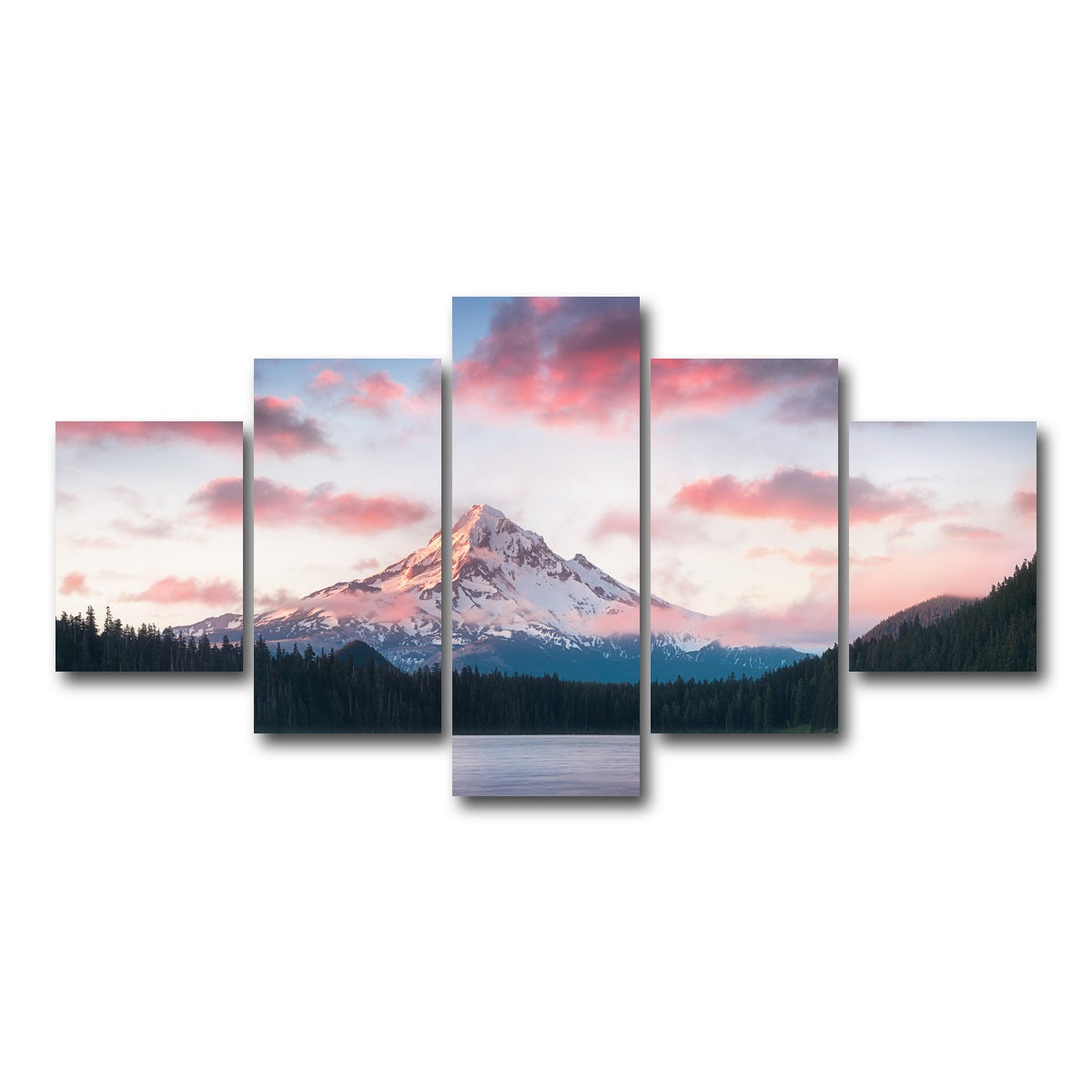 AUTO-MOCKUP WHITE | Mount Hood - Lost Lake | 5 Piece | Gallery Wrap Canvas | group=5_short