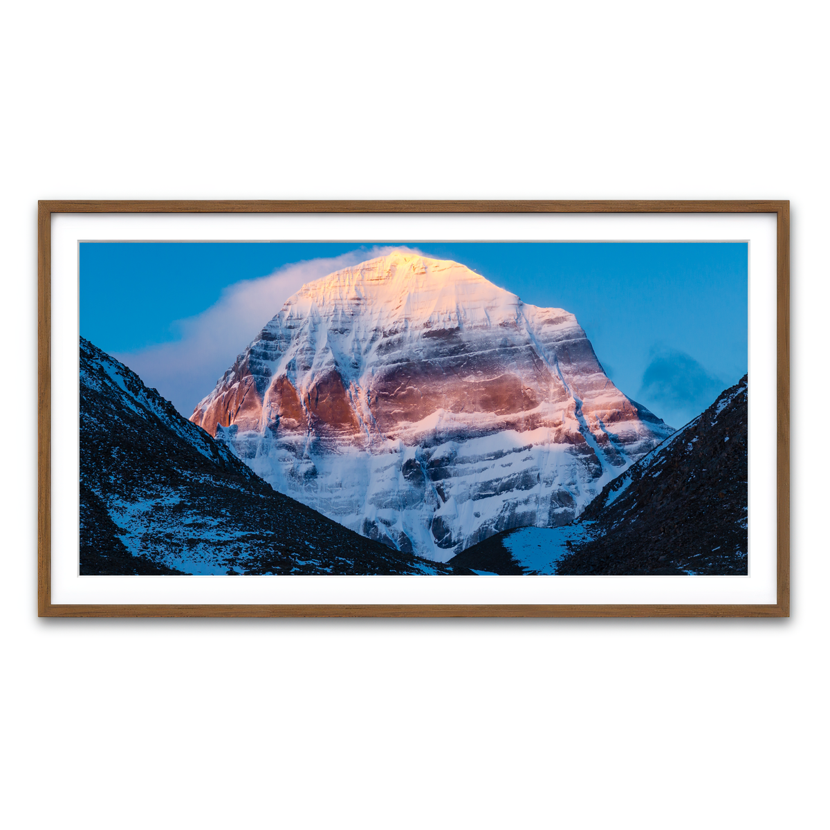 Framed Print 2x1 Walnut