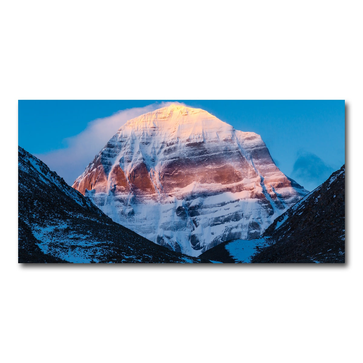 AUTO-MOCKUP WHITE | Mount Kailash - Tibet | 1 Piece | Gallery Wrap Canvas | group=2x1