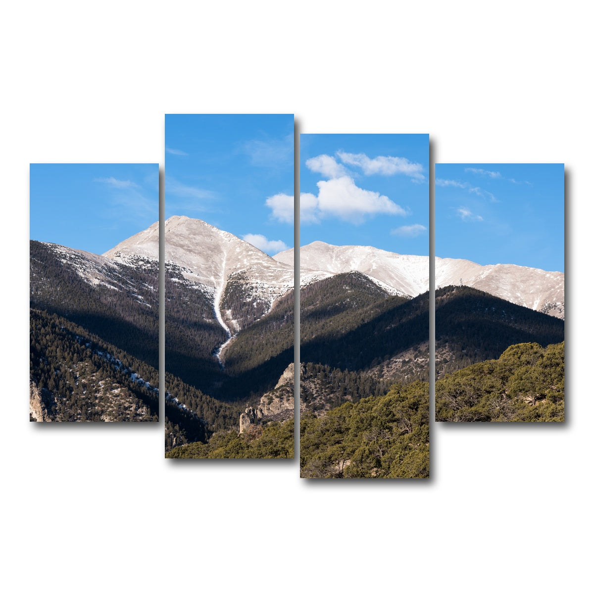 AUTO-MOCKUP WHITE | Mount Princeton | 4 Piece | Gallery Wrap Canvas | group=4_short