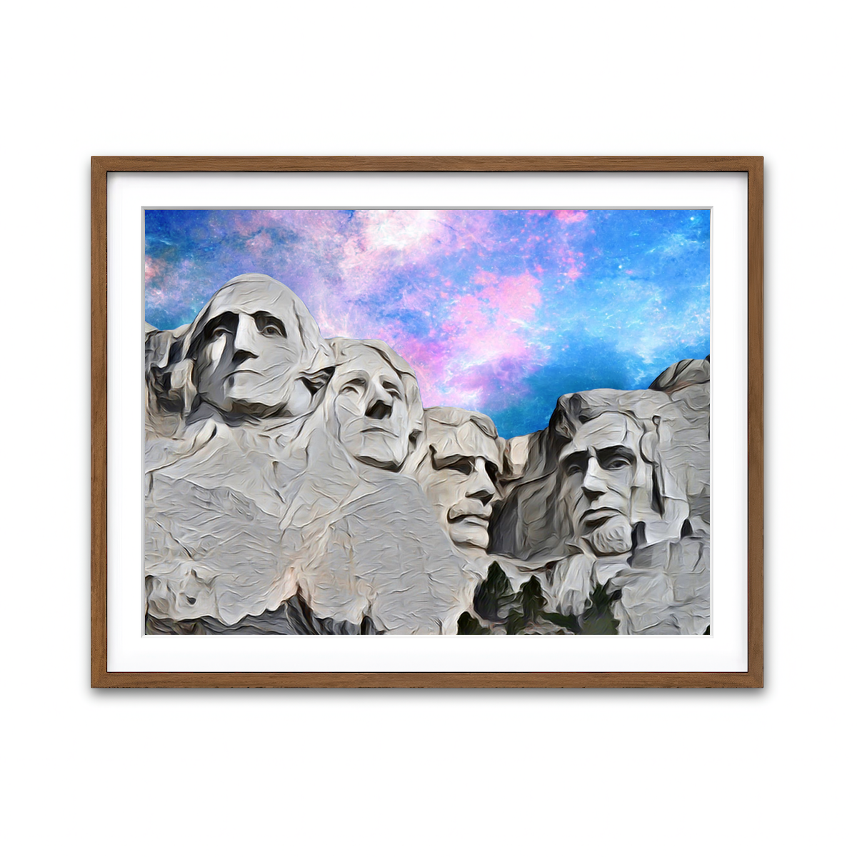 Framed Print 4x3 Walnut