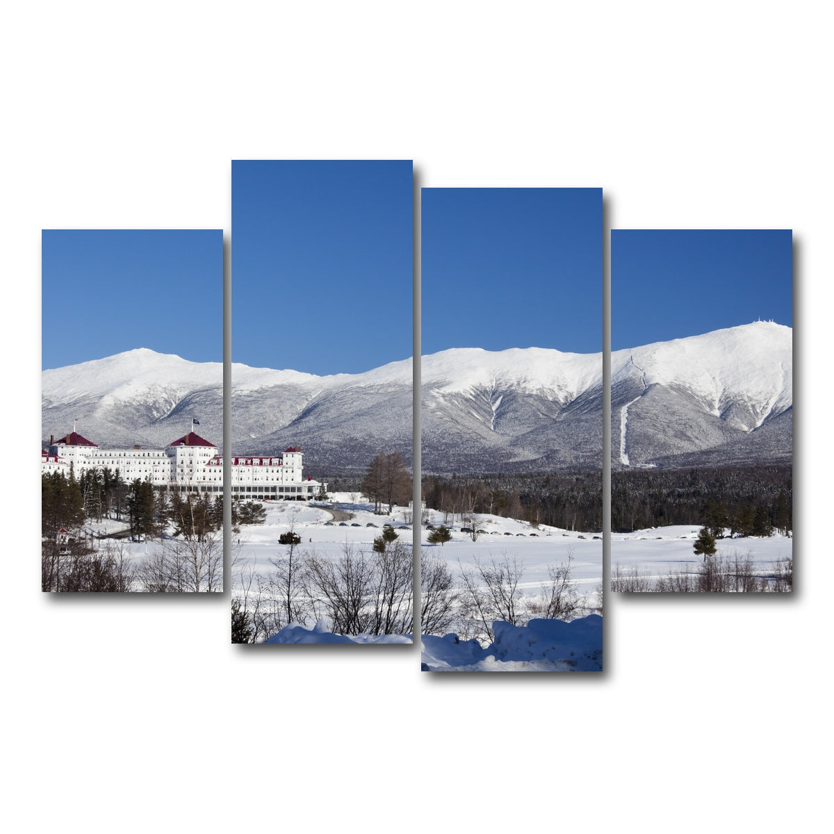 AUTO-MOCKUP WHITE | Mount Washington | 4 Piece | Gallery Wrap Canvas | group=4_short