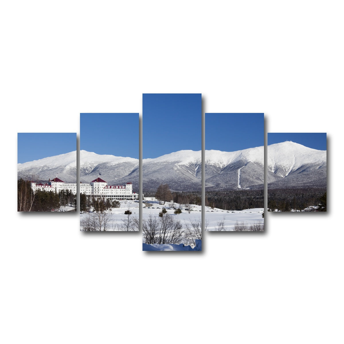 AUTO-MOCKUP WHITE | Mount Washington | 5 Piece | Gallery Wrap Canvas | group=5_short