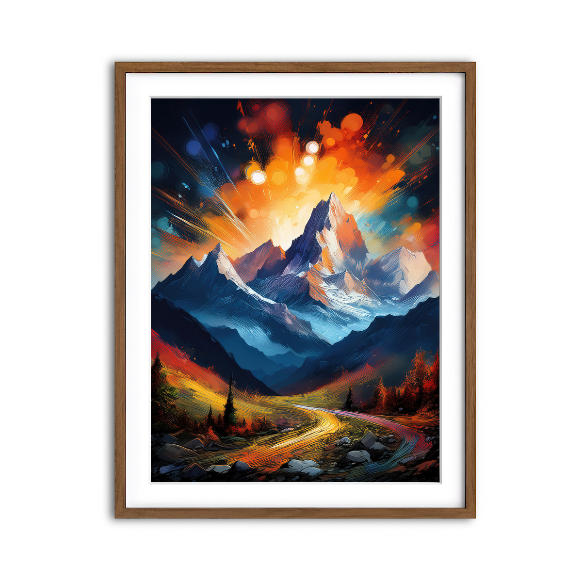 Framed Print 3x4 Walnut