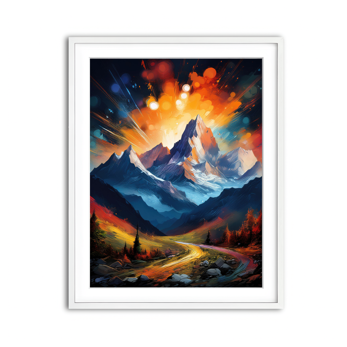 Framed Print 3x4 White