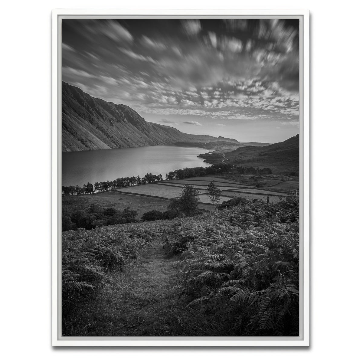 AUTO-MOCKUP WHITE | Mountain Fields | 1 Piece | White Framed Canvas | group=3x4