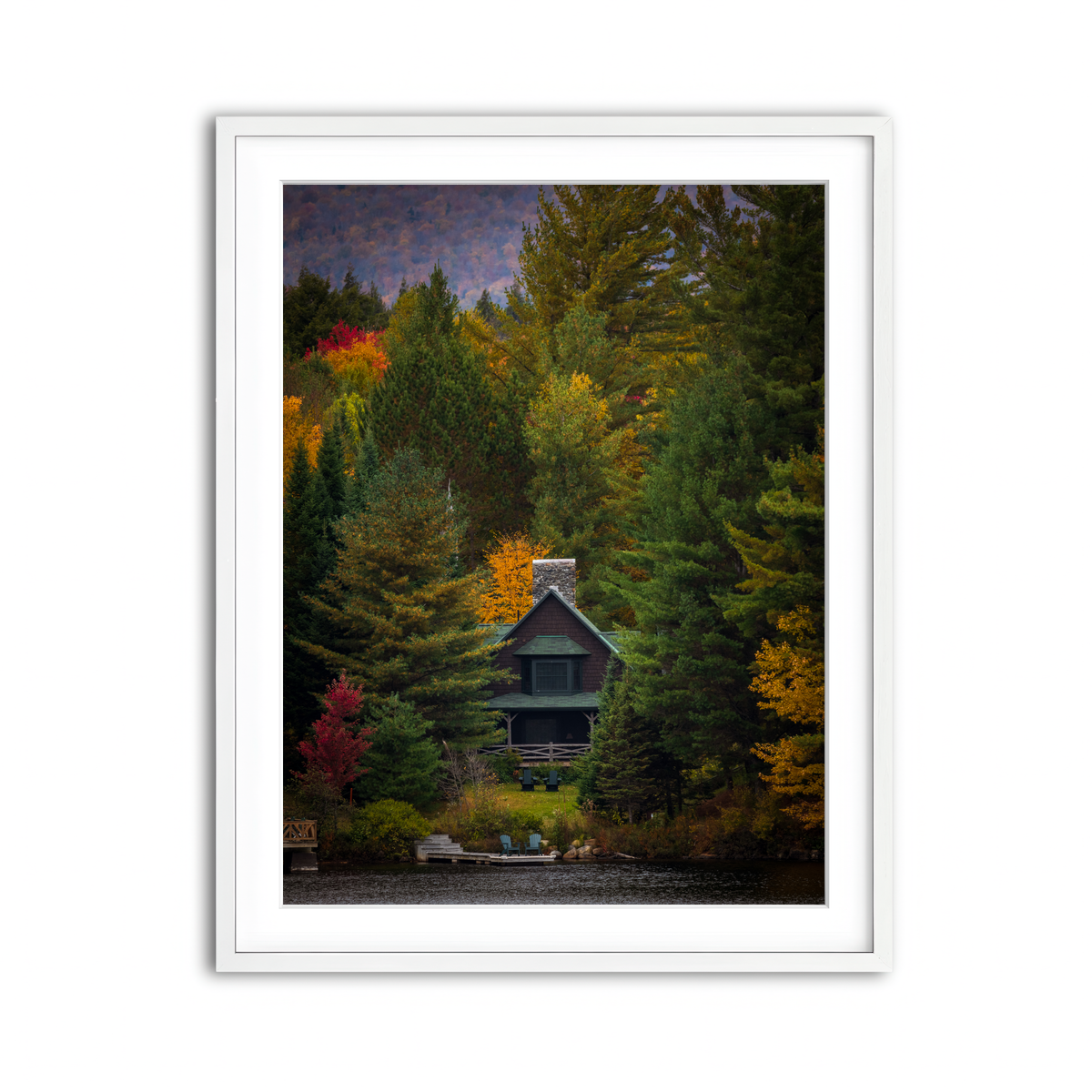 Framed Print 3x4 White