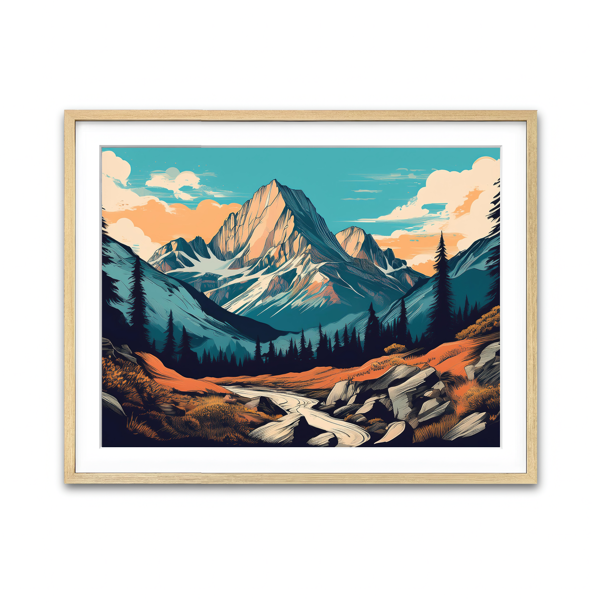Framed Print 4x3 Natural