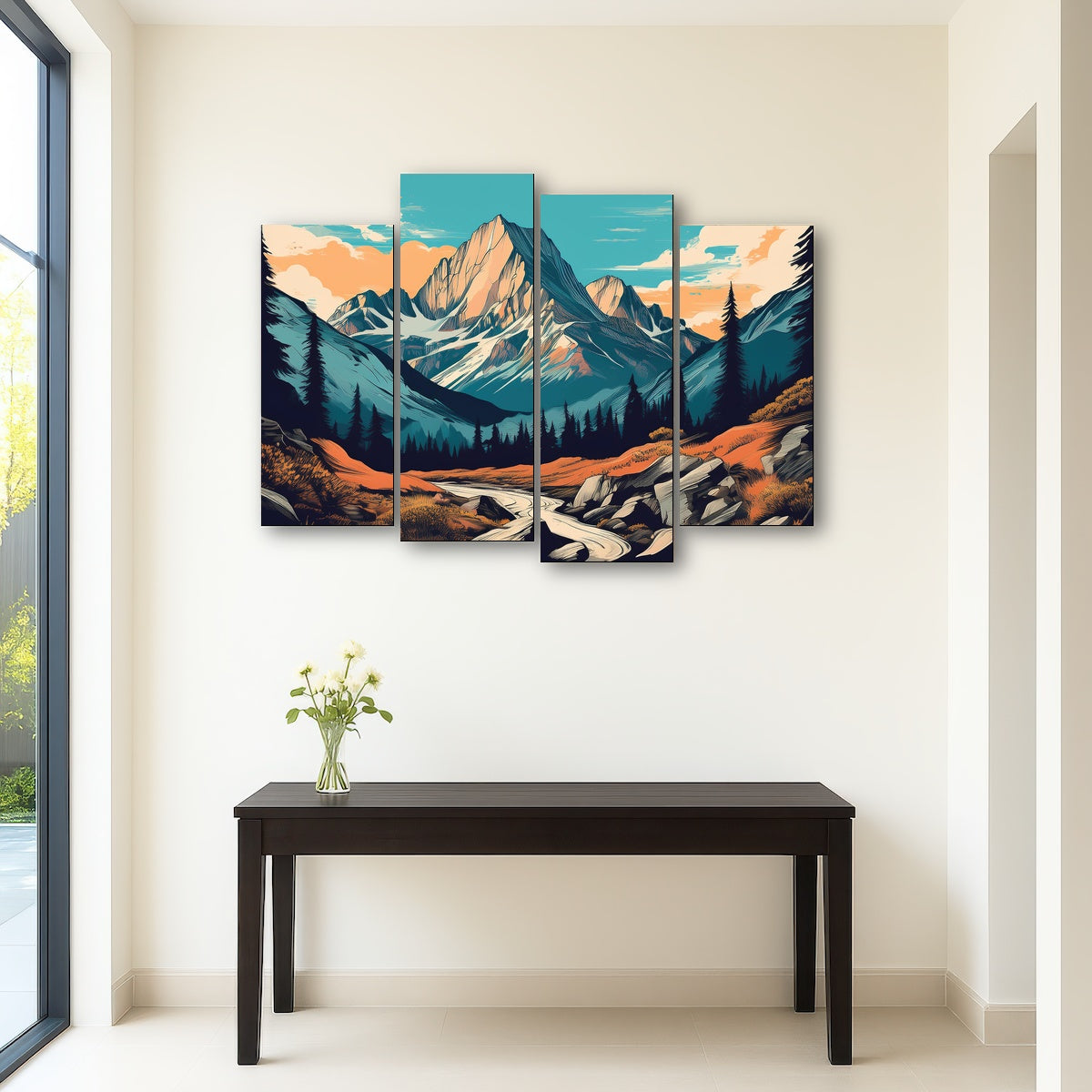 AUTO-MOCKUP ROOM | Mountain Landscape Poster