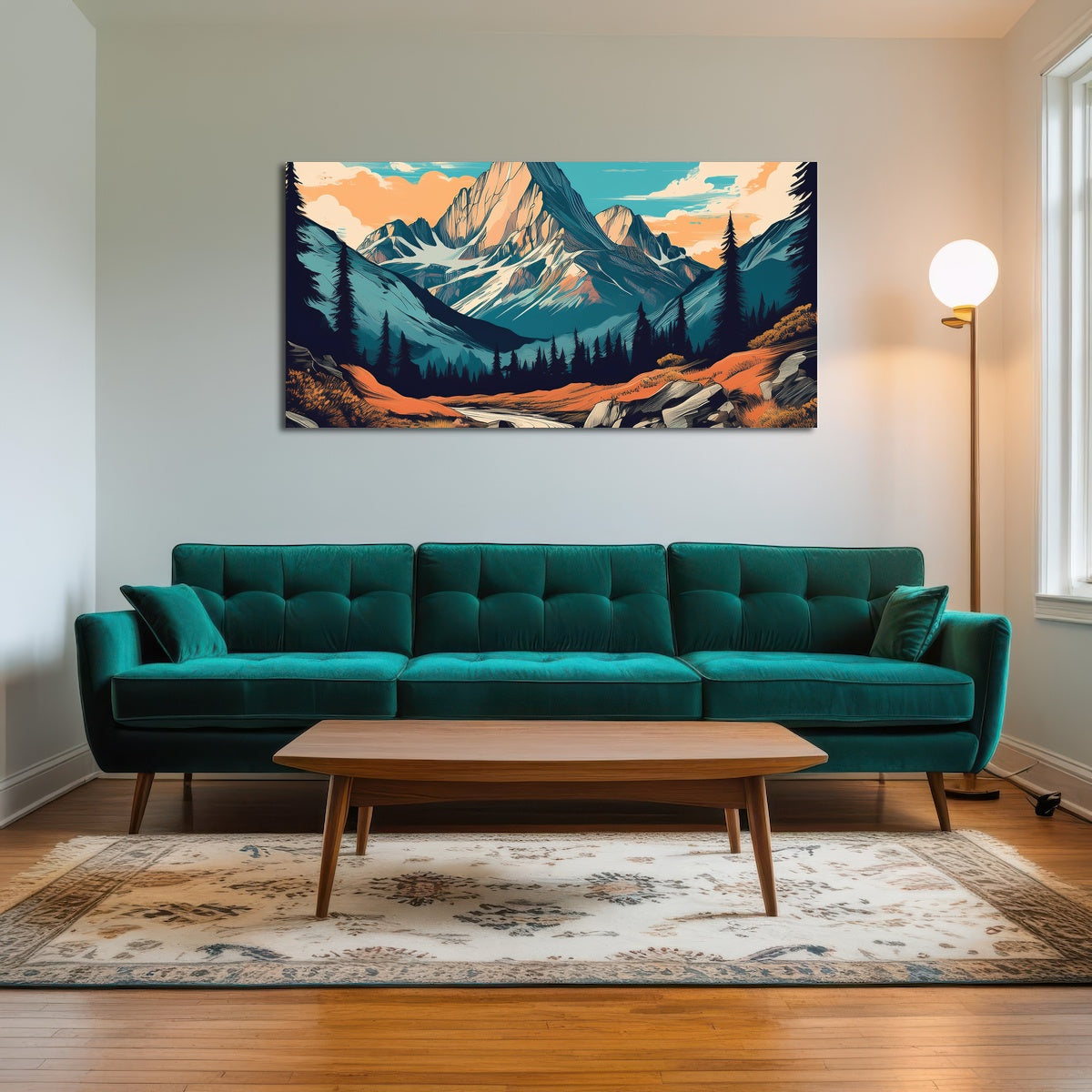 AUTO-MOCKUP ROOM | Mountain Landscape Poster