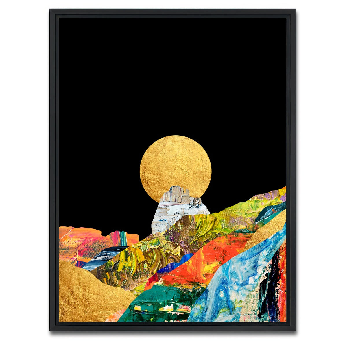AUTO-MOCKUP WHITE | Mountain Layers | 1 Piece | Black Framed Canvas | group=3x4