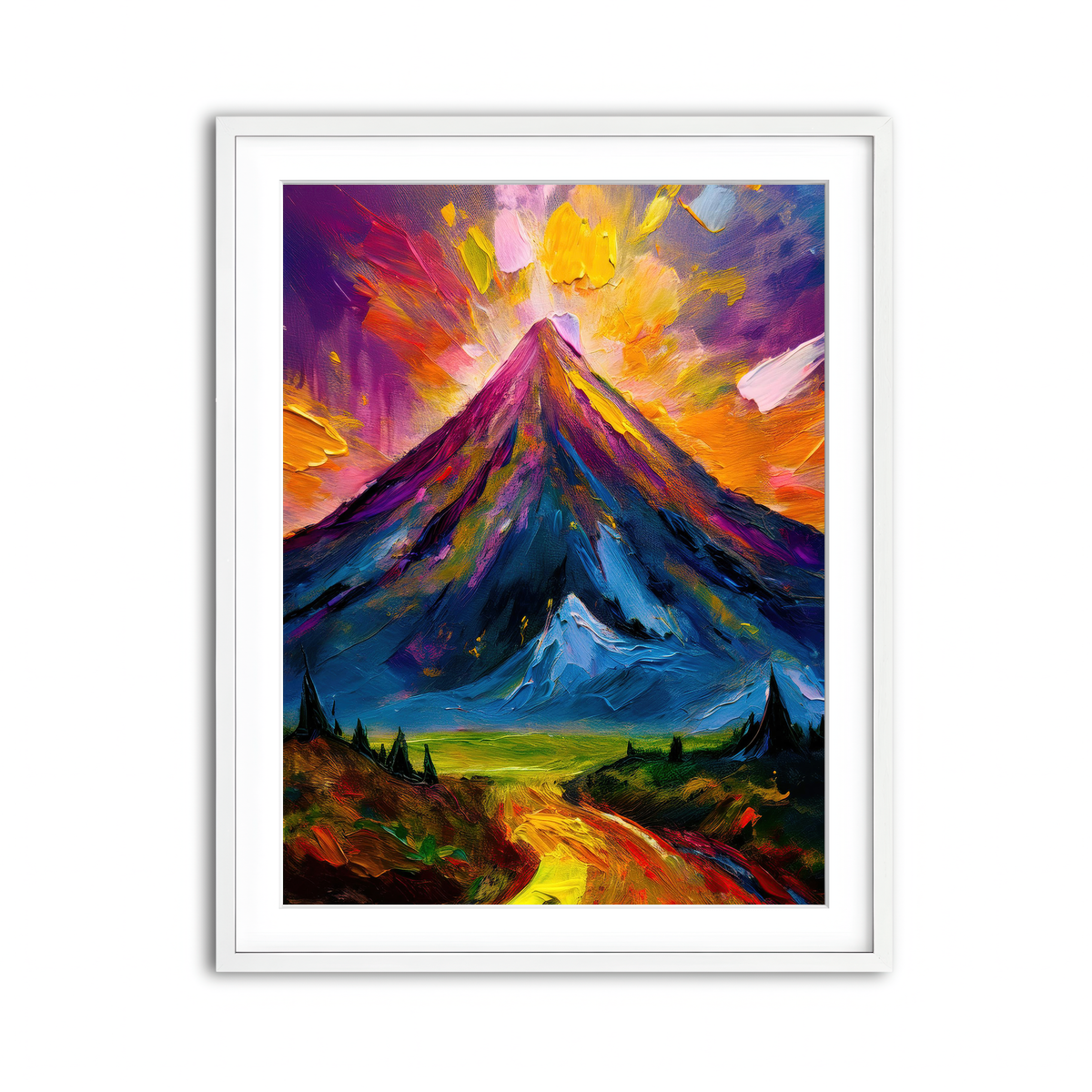 Framed Print 3x4 White