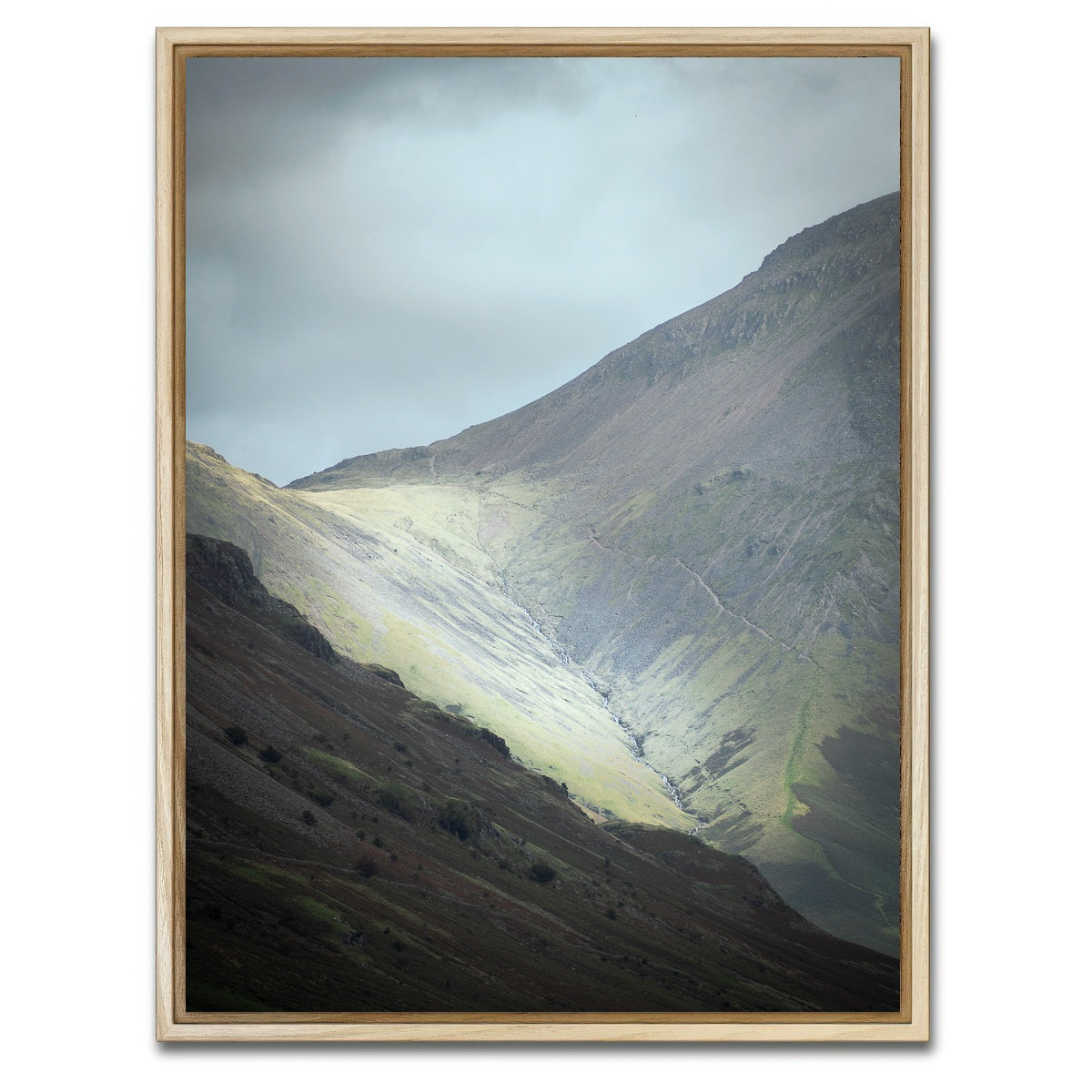 AUTO-MOCKUP WHITE | Mountain Ravine | 1 Piece | Natural Framed Canvas | group=3x4