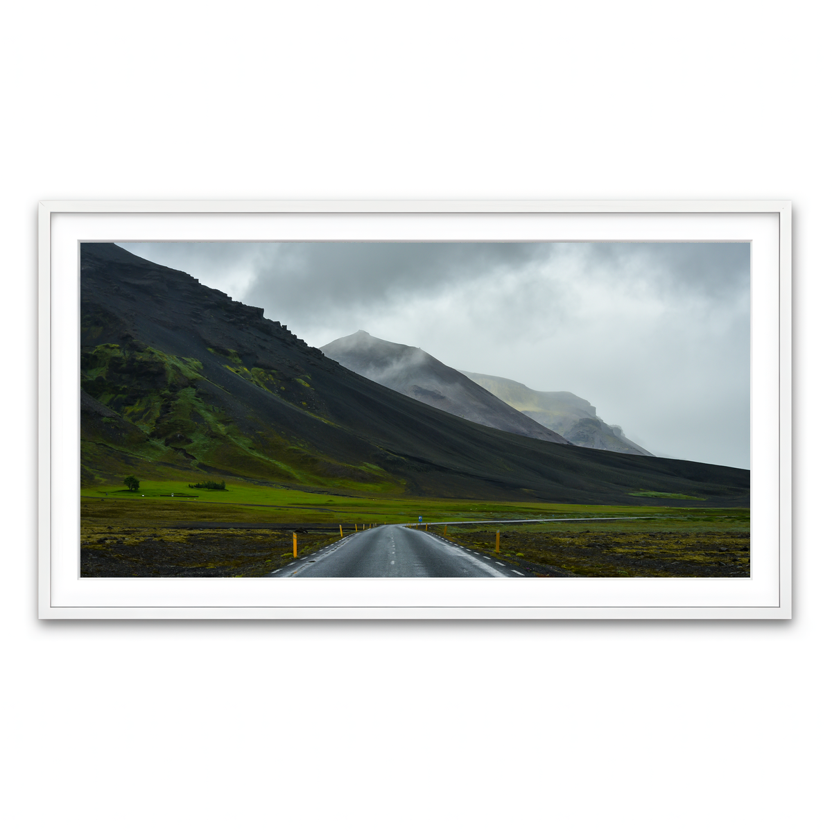 Framed Print 2x1 White