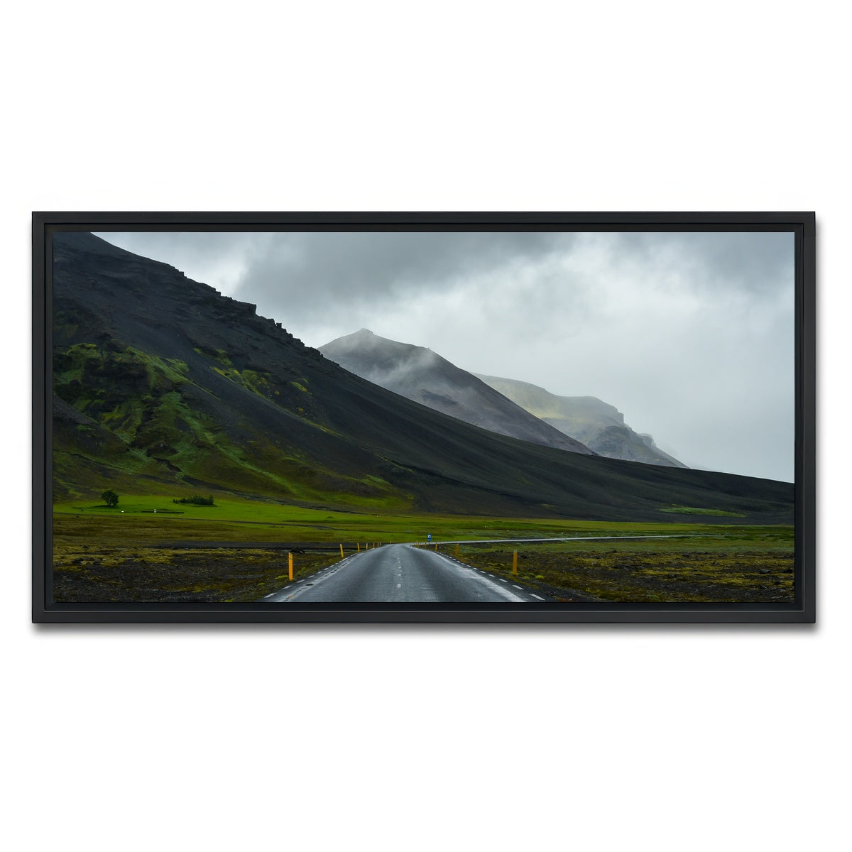 AUTO-MOCKUP WHITE | Mountain Road | 1 Piece | Black Framed Canvas | group=2x1