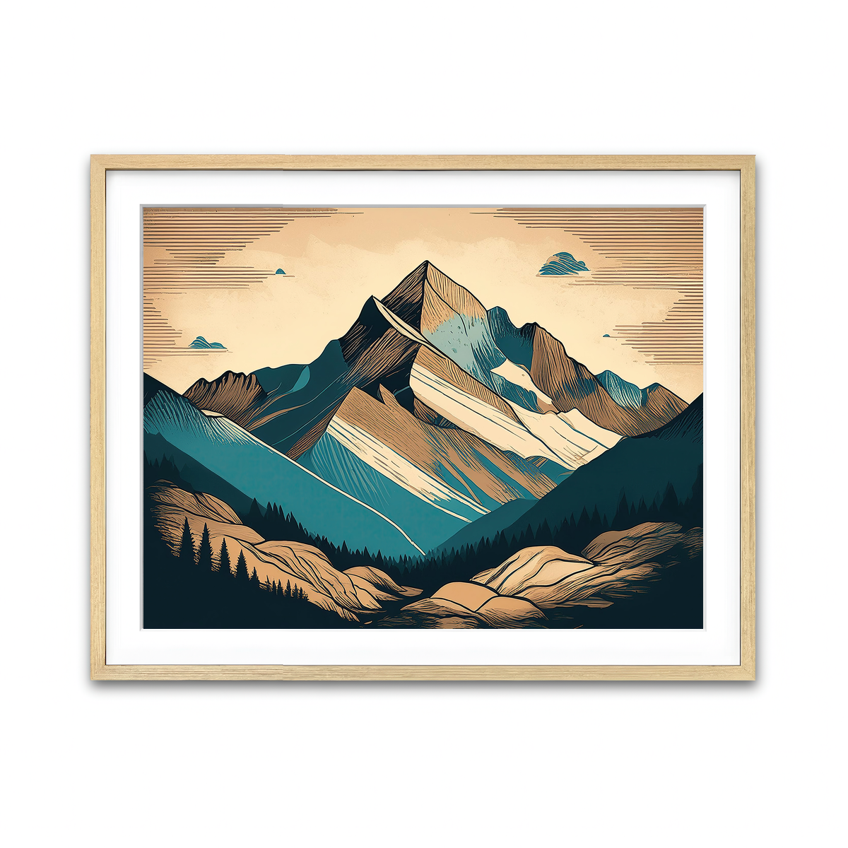Framed Print 4x3 Natural