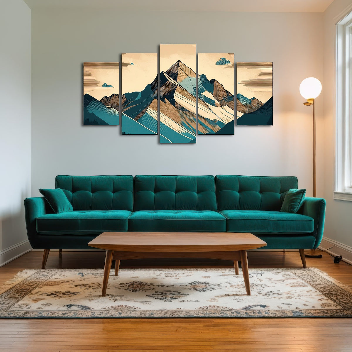 AUTO-MOCKUP ROOM | Mountain Vintage Poster