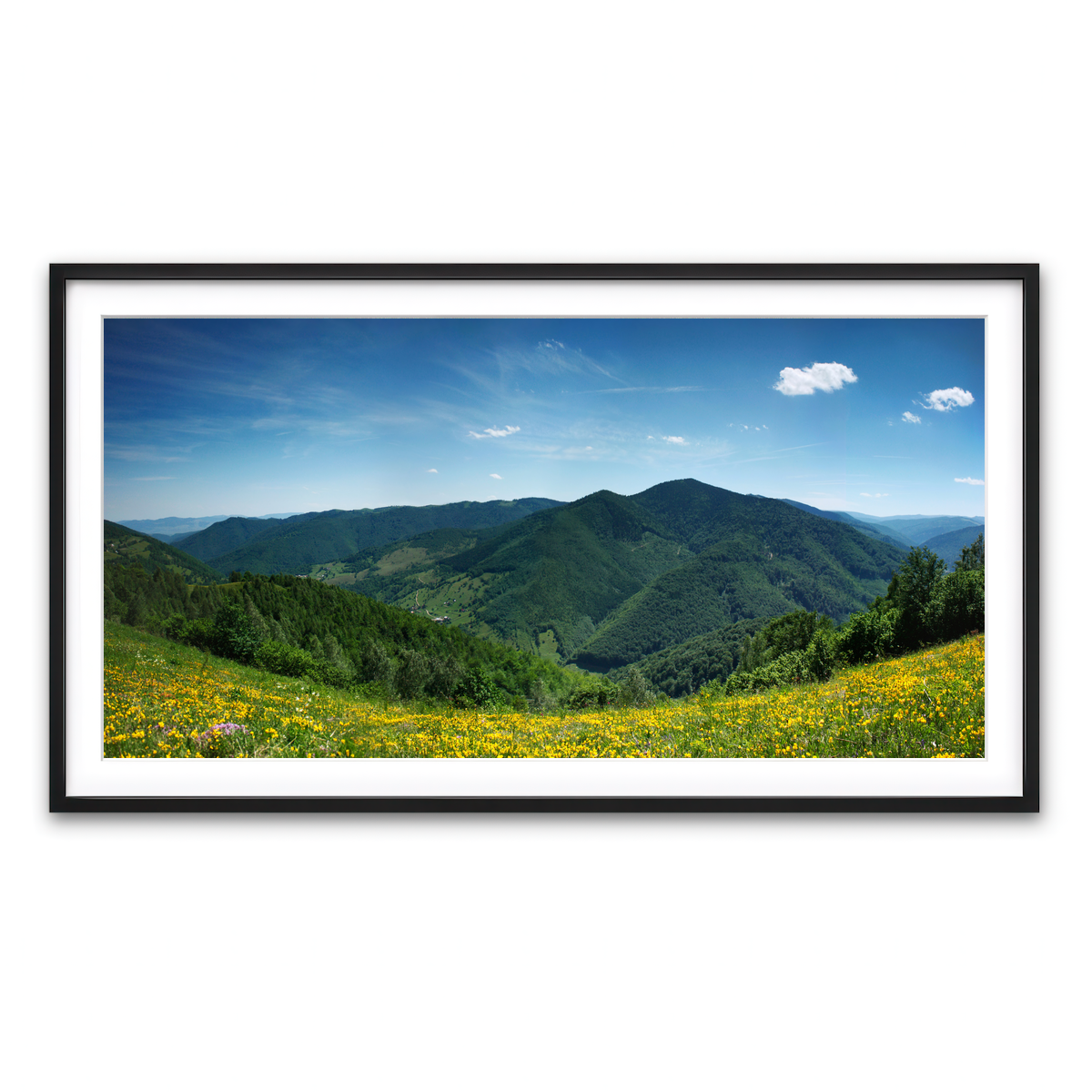 Framed Print 2x1 Black