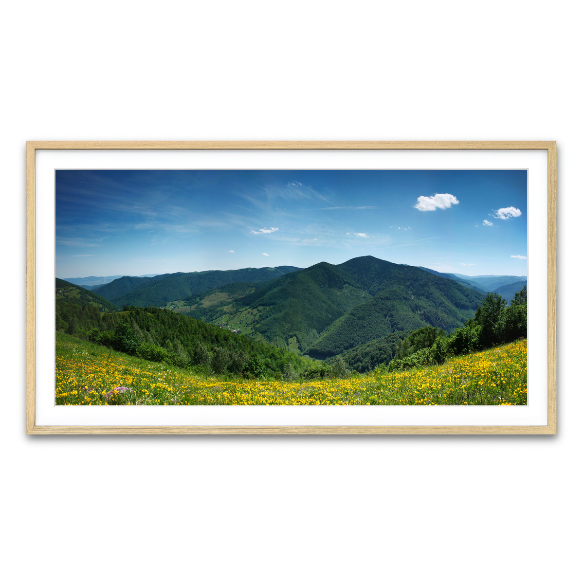 Framed Print 2x1 Natural