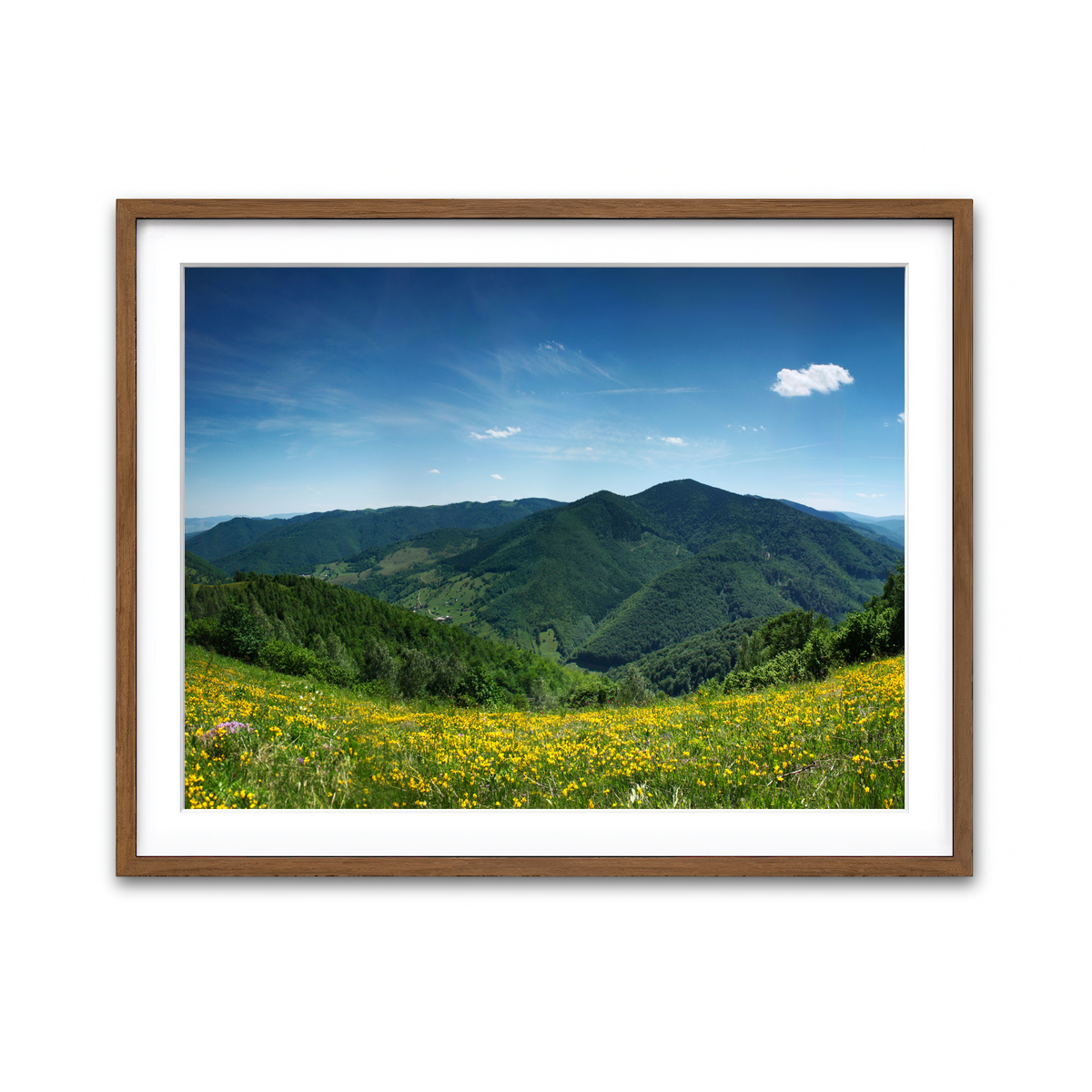 Framed Print 4x3 Walnut