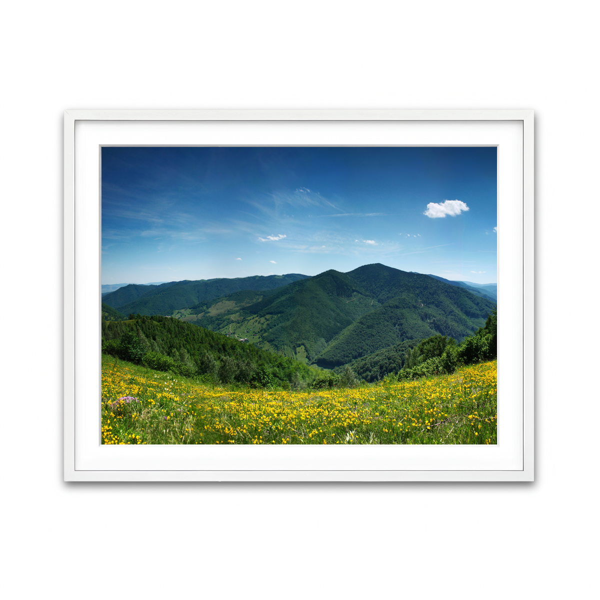 Framed Print 4x3 White