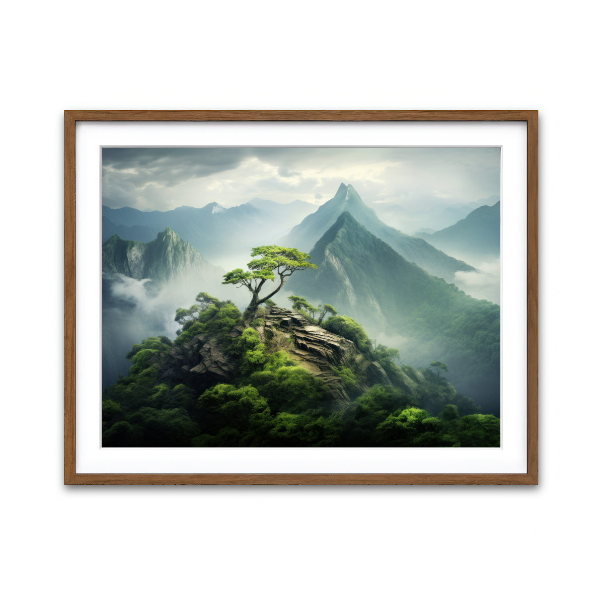 Framed Print 4x3 Walnut