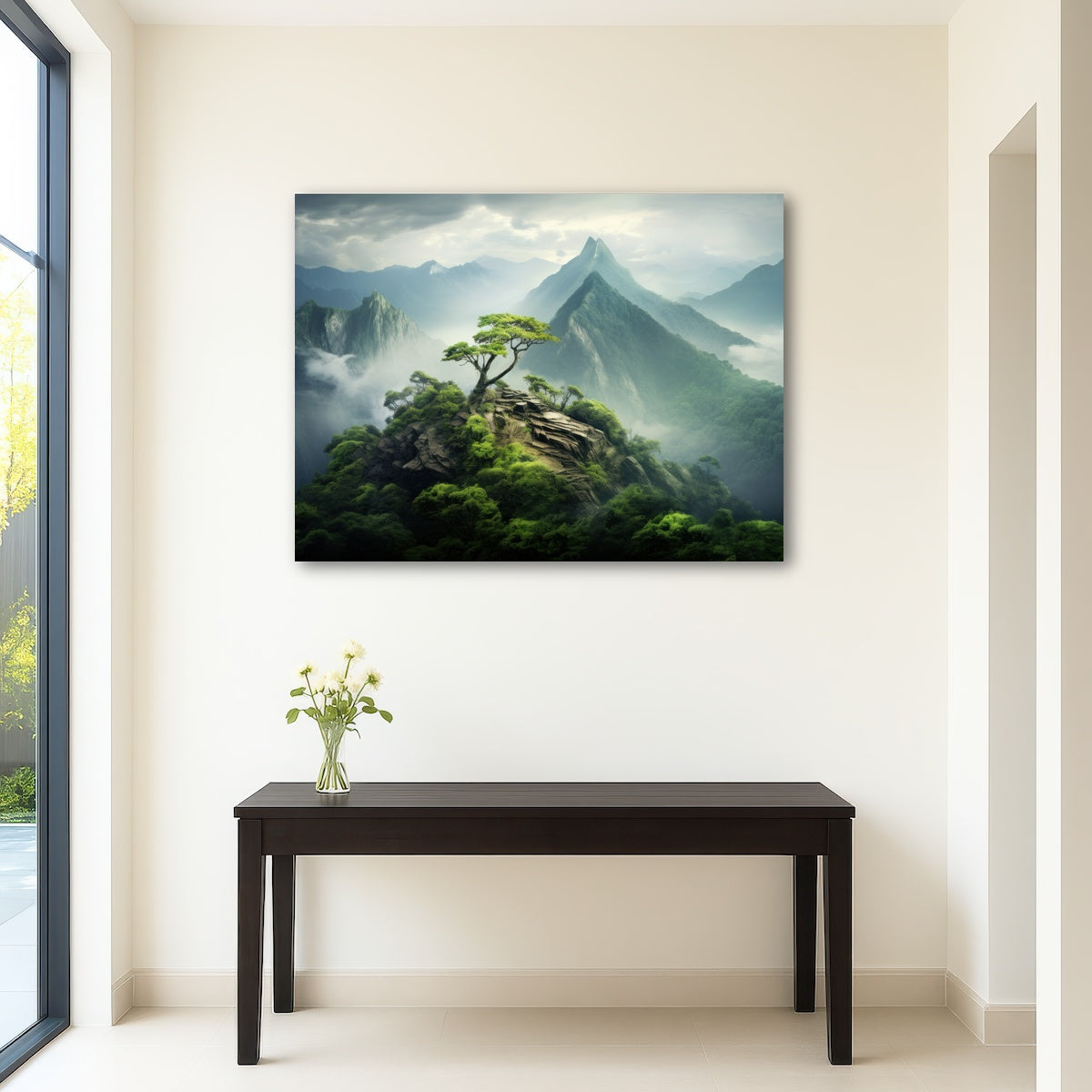 AUTO-MOCKUP ROOM | Mountain top scenery