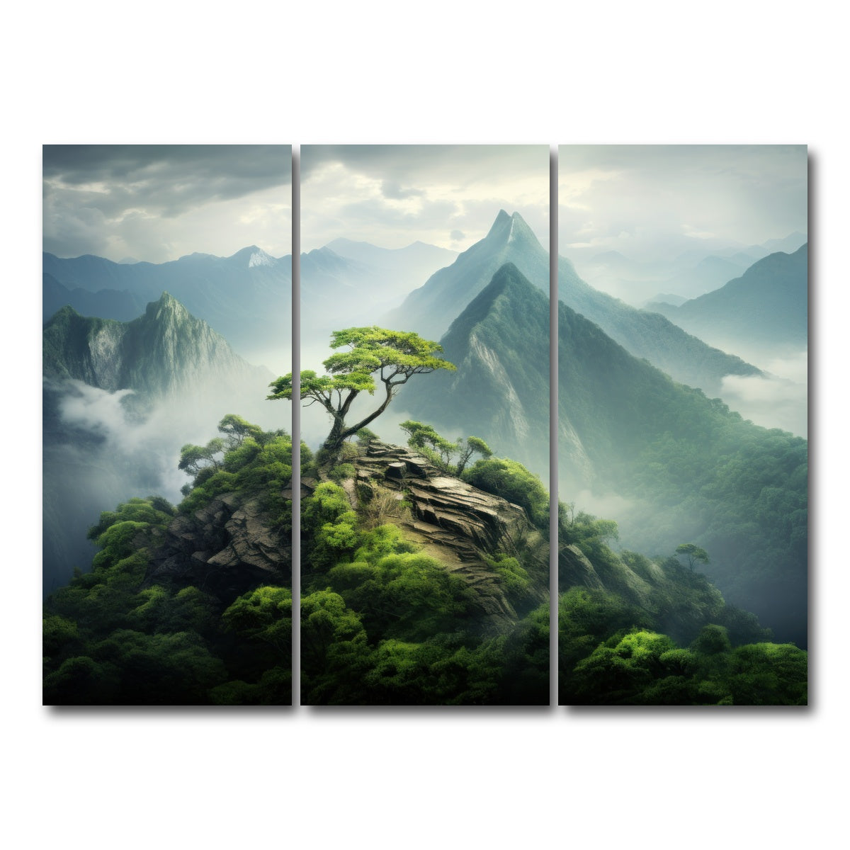 AUTO-MOCKUP WHITE | Mountain top scenery | 3 Piece | Gallery Wrap Canvas | group=8x18
