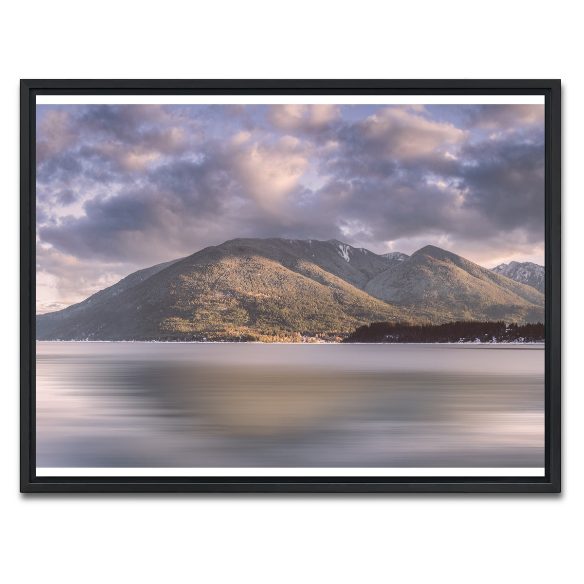 AUTO-MOCKUP WHITE | Mountains of Queens Bay | 1 Piece | Black Framed Canvas | group=4x3