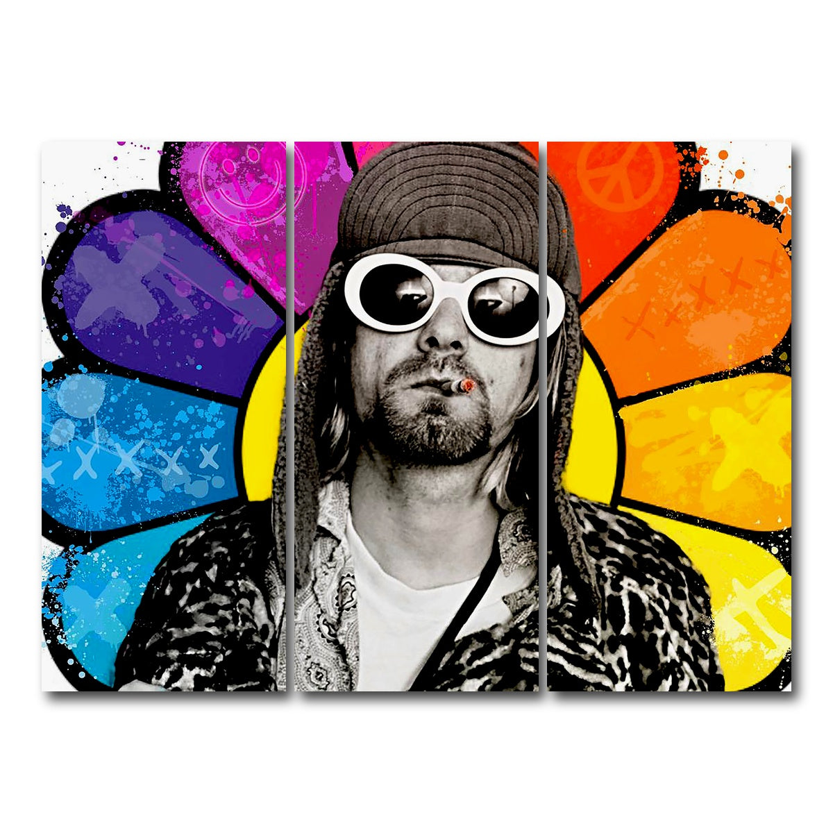 AUTO-MOCKUP WHITE | Mr. Cobain | 3 Piece | Gallery Wrap Canvas | group=8x18