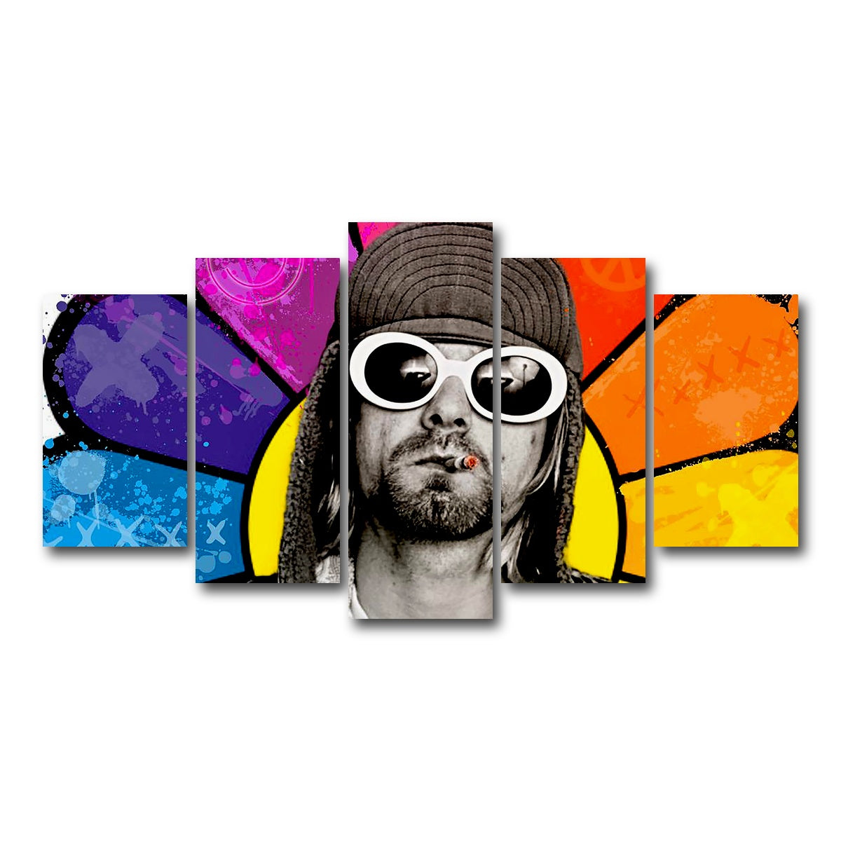 AUTO-MOCKUP WHITE | Mr. Cobain | 5 Piece | Gallery Wrap Canvas | group=5_normal