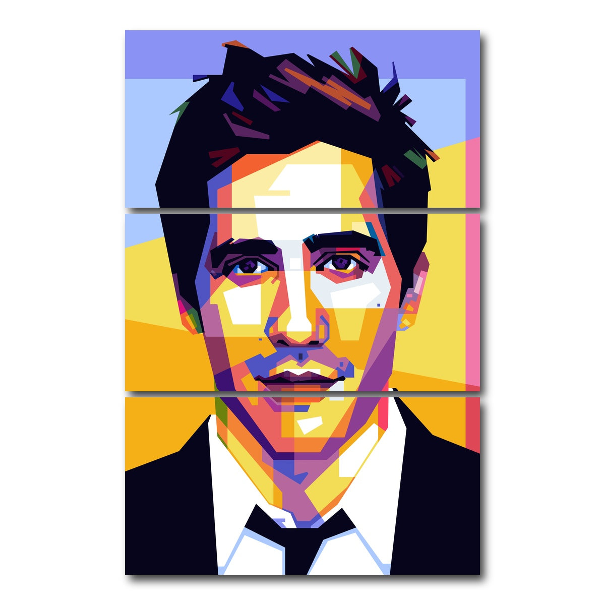 AUTO-MOCKUP WHITE | Mr Jack | 3 Piece | Gallery Wrap Canvas | group=12x24_stacked