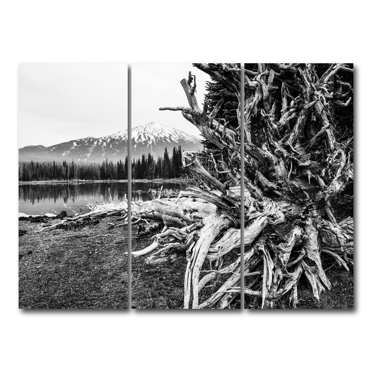 AUTO-MOCKUP WHITE | Mt. Bachelor - Sparks Lake | 3 Piece | Gallery Wrap Canvas | group=8x18