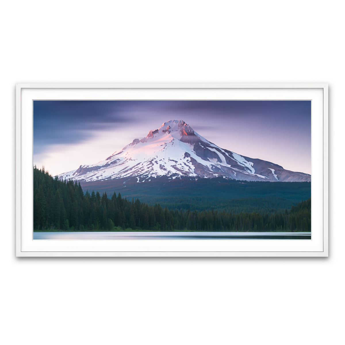 Framed Print 2x1 White
