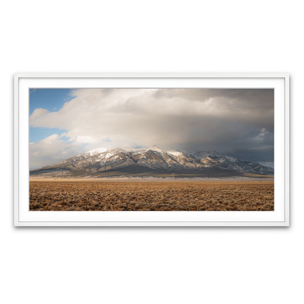 Framed Print 2x1 White
